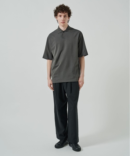 【新品未使用品】marka 26SS ワンボタンポロTシャツ サイズ2 黒 markaware（マーカウェア） ポロシャツ 「marka/MARKAWARE」ONE BUTTON