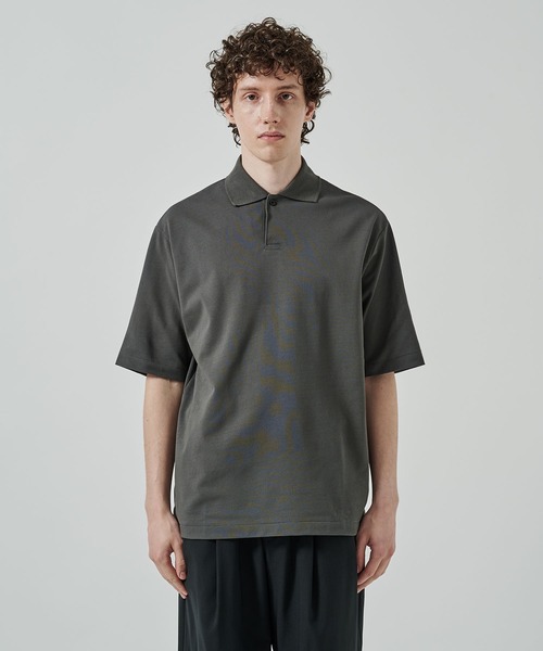 【新品未使用品】marka 26SS ワンボタンポロTシャツ サイズ2 黒 markaware（マーカウェア） ポロシャツ 「marka/MARKAWARE」ONE BUTTON