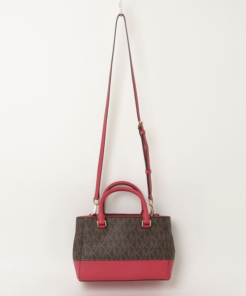 MICHAELKORS 2wayバッグブラウン＆レッド MICHAEL KORS 「MICHAEL KORS」 2WAYバッグ - ブラウン