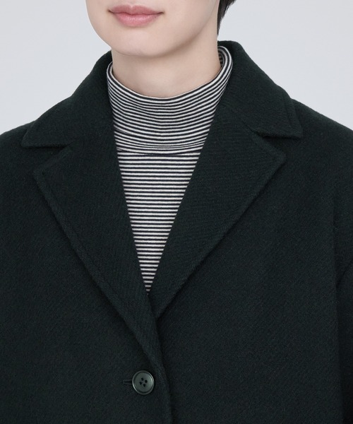 「無印良品」 チェスターコート X-LARGE ブラック レディース_画像5