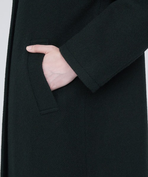 「無印良品」 チェスターコート X-LARGE ブラック レディース_画像6