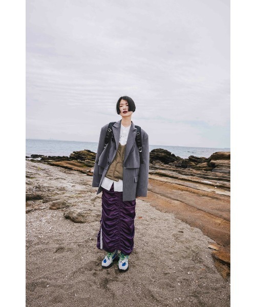 OMMO（オーエムエムオー） ロング スカート DRAWSTRING JERSEY SK