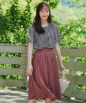 スカート パニエ付きフレアスカートの詳細画像3