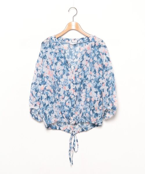 「SLOBE IENA」 7分袖ブラウス FREE ブルー レディース