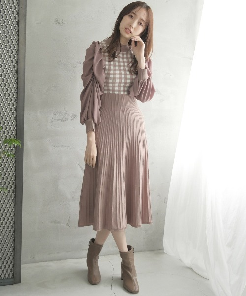 WILLSELECTION（ウィルセレクション） ニットワンピース MEDIUM ブルー