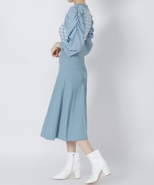 WILLSELECTION（ウィルセレクション） ニットワンピース MEDIUM ブルー