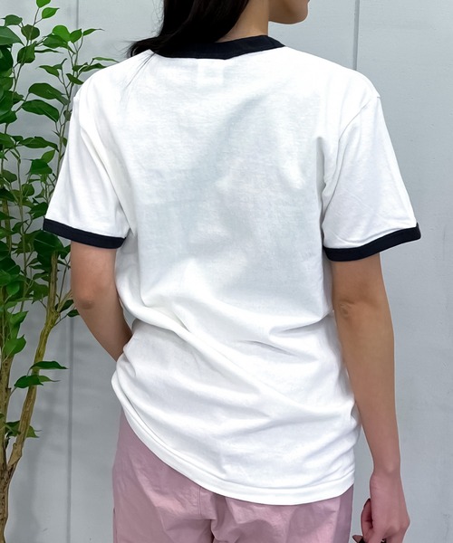 tシャツ 「spiritoso」WAIT A MINUTEイチゴプリント リンガーTシャツ レディース | spiritoso | 05