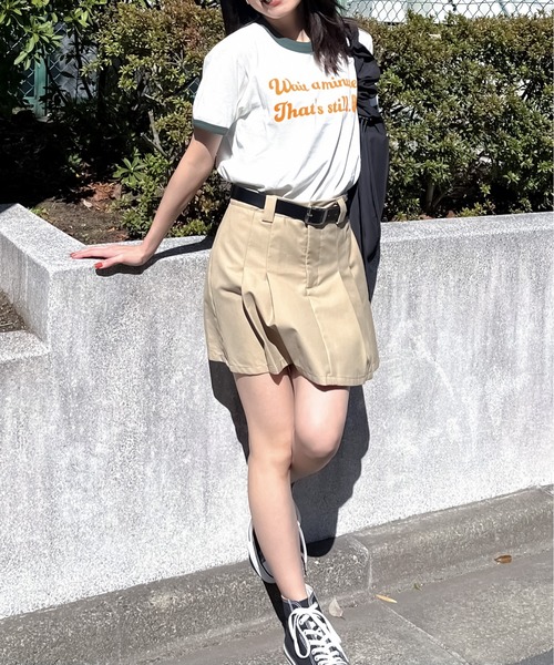 tシャツ 「spiritoso」WAIT A MINUTEイチゴプリント リンガーTシャツ レディース | spiritoso | 10