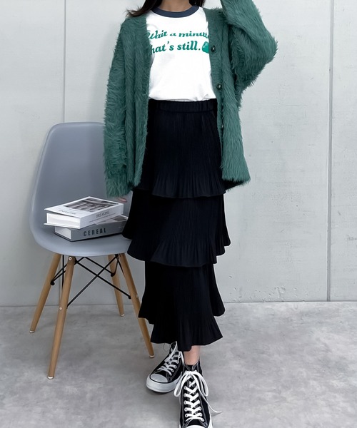 tシャツ 「spiritoso」WAIT A MINUTEイチゴプリント リンガーTシャツ レディース | spiritoso | 16