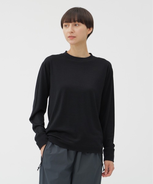 tシャツ FINEGAUGE WASHABLE WOOL JERSEY レディース