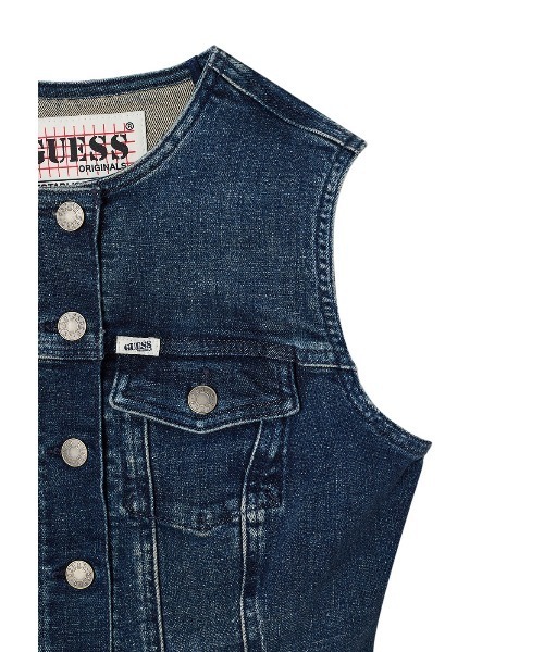 GUESS（ゲス） ベスト ジレ GUESS Originals Denim Top デニム ベスト
