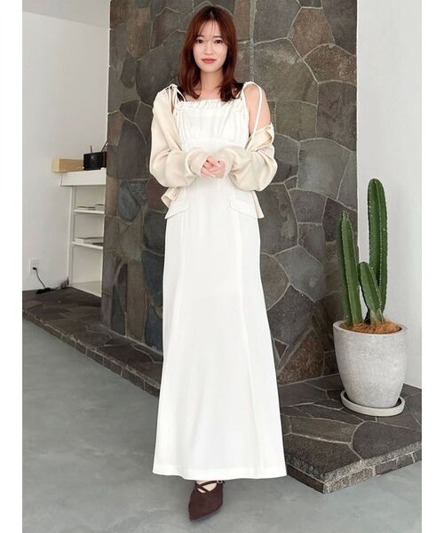 dazzlin（ダズリン） ワンピース レイヤードライクリボンキャミ