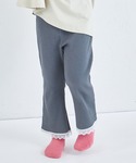 パンツ 「リブコットン100」裾レース フレア...の詳細画像5