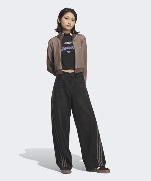 adidas ジャージ クロップ トラックトップ（ジャージ