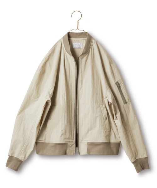 「Sunny clouds」 ナイロンブルゾン MEDIUM ライトベージュ レディース_画像7
