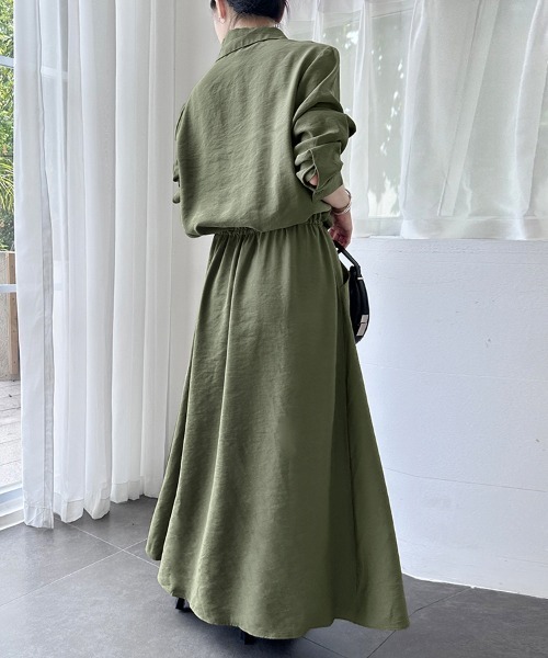 シャツワンピース カジュアルロングシャツワンピース : ZOZOTOWN Yahoo
