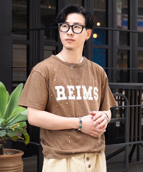 「MandO（Auntie Rosa）」 半袖Tシャツ LARGE ブラウン メンズ_画像2