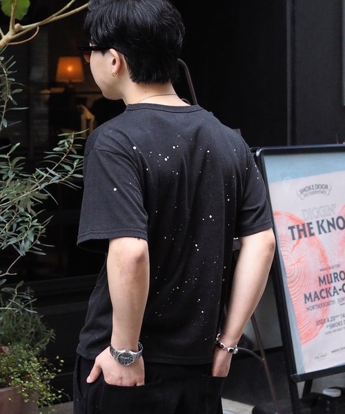 「MandO（Auntie Rosa）」 半袖Tシャツ LARGE ブラウン メンズ_画像4