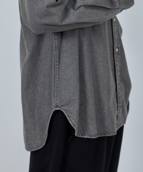 NAVY シャツ ルーズデニムシャツ メンズ レディース : ZOZOTOWN Yahoo