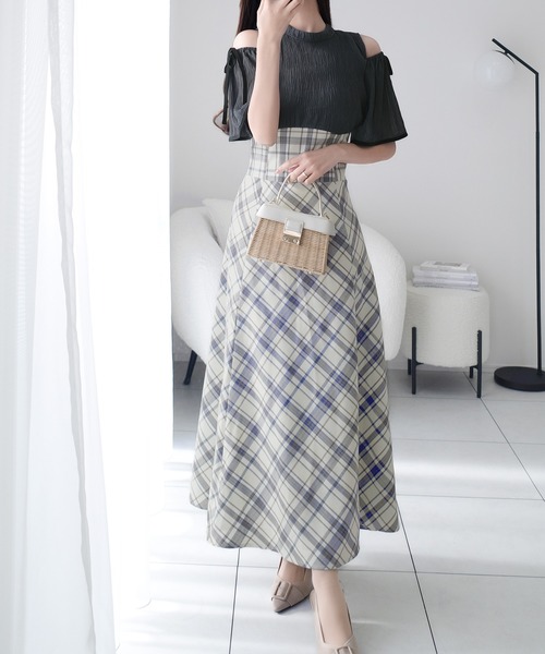 「mily bilet」 半袖ワンピース X-LARGE アイボリー レディース_画像5