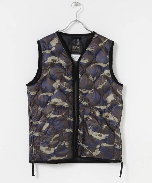 TAION（タイオン） ダウンベスト ベスト TAION Military Wzip Down