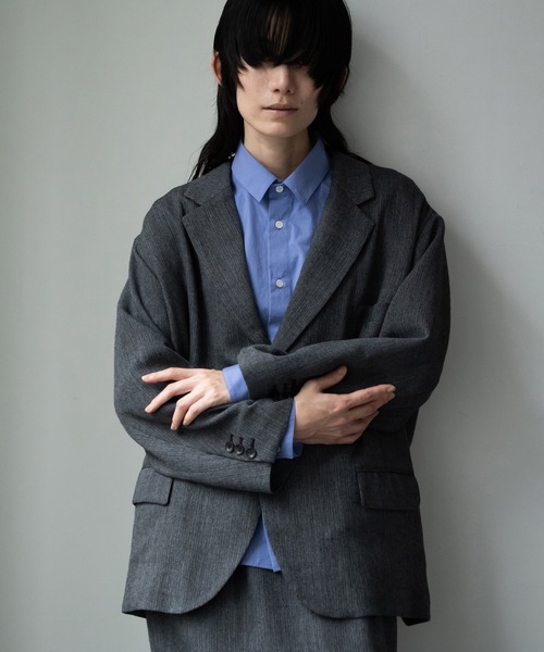 ジャケット テーラードジャケット summer wool 2B jacket メンズ レディースの画像