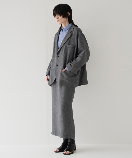 ジャケット テーラードジャケット summer wool 2B jacket メンズ レディースの画像