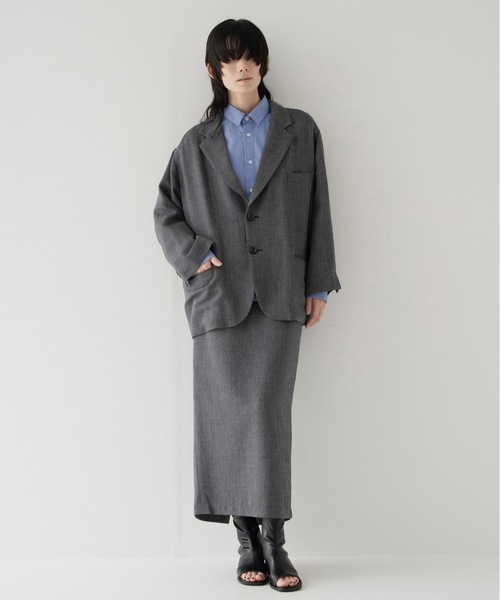 ジャケット テーラードジャケット summer wool 2B jacket メンズ レディースの画像