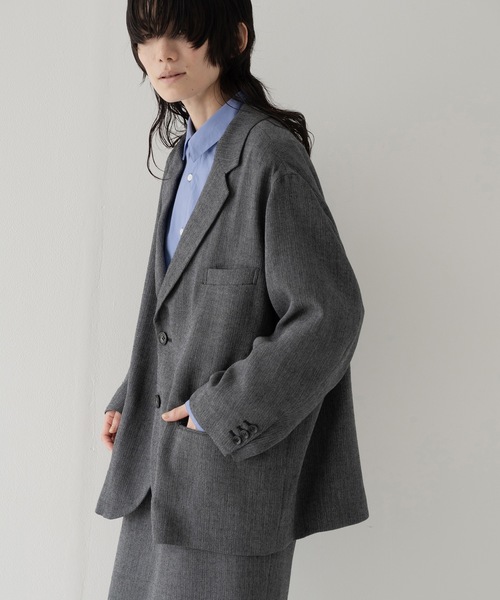 ジャケット テーラードジャケット summer wool 2B jacket メンズ レディースの画像
