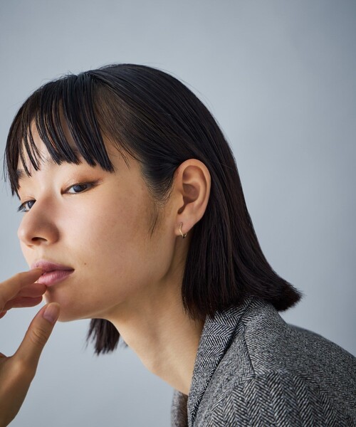 Jouete（ジュエッテ） ピアス K10YG フープピアス ツイスト レディース