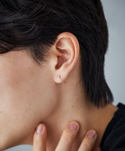 美品　jouete フープピアス K10YG Jouete（ジュエッテ） ピアス K10YG フープピアス ツイスト レディース