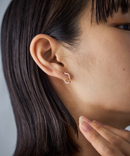 Jouete（ジュエッテ） ピアス K10YG フープピアス ツイスト レディース