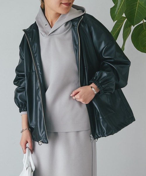 「un dix cors」 ブルゾン FREE ベージュ レディース_画像3