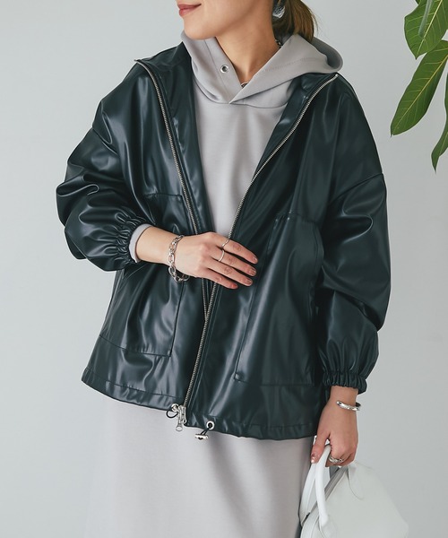 「un dix cors」 ブルゾン FREE ベージュ レディース_画像4