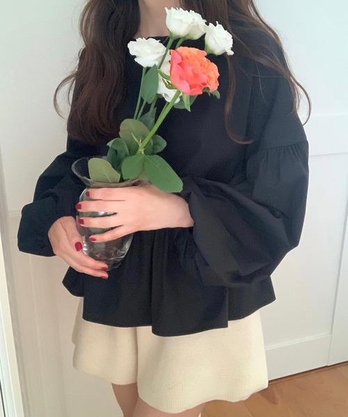 「LAUIR」 長袖ブラウス LARGE ブラック レディース_画像7