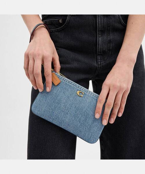 COACH（コーチ） ポーチ ONE ブルー系その他 レディース : ZOZOTOWN