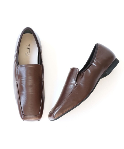 「RiiiKa」 シューズ S ブラウン レディース_画像7