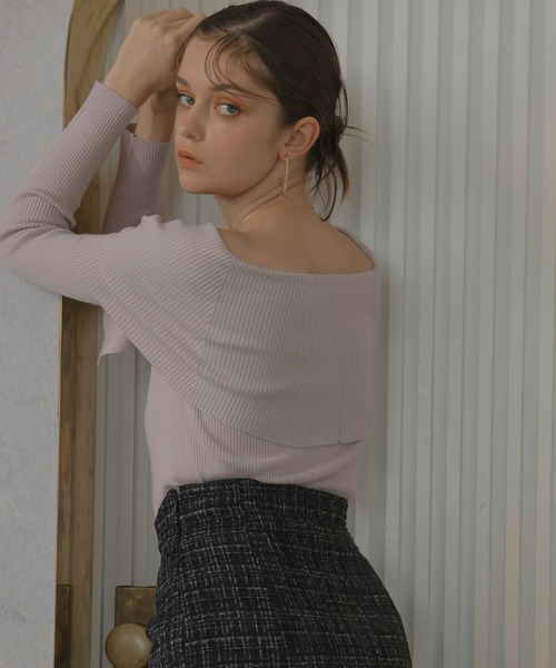 「EIMY ISTOIRE」 長袖ニット FREE ブラック レディース_画像4