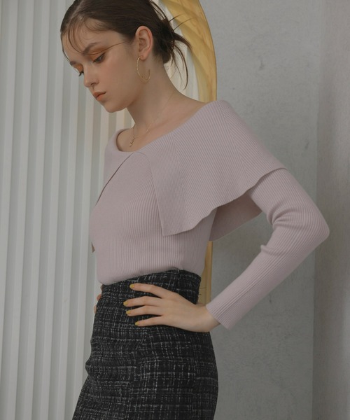 「EIMY ISTOIRE」 長袖ニット FREE ブラック レディース_画像7