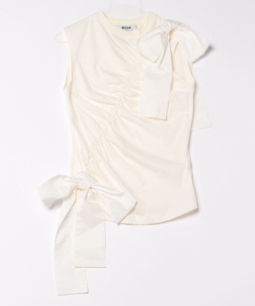 「MSGM」 ノースリーブトップス S ブラック レディース_画像2