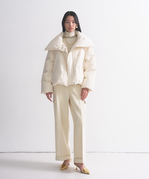 INDIVI GALLEST ダウンコート ダウンジャケット 3WAYスタンドカラー 