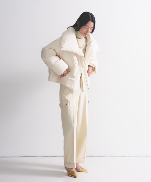 INDIVI GALLEST ダウンコート ダウンジャケット 3WAYスタンドカラー 