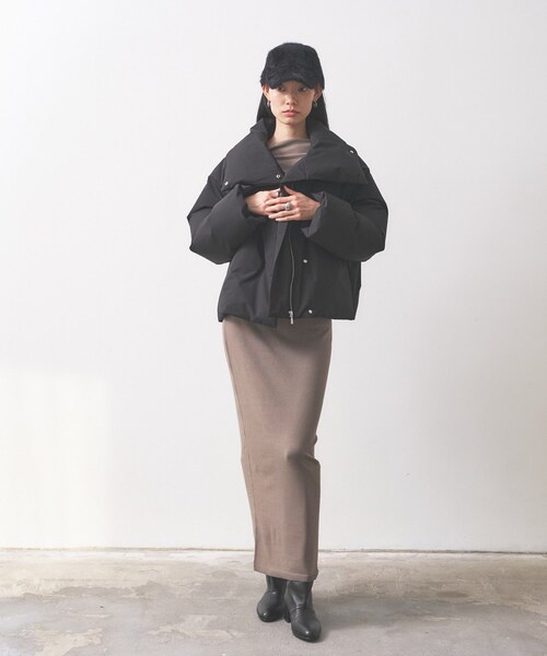 INDIVI GALLEST ダウンコート ダウンジャケット 3WAYスタンドカラー