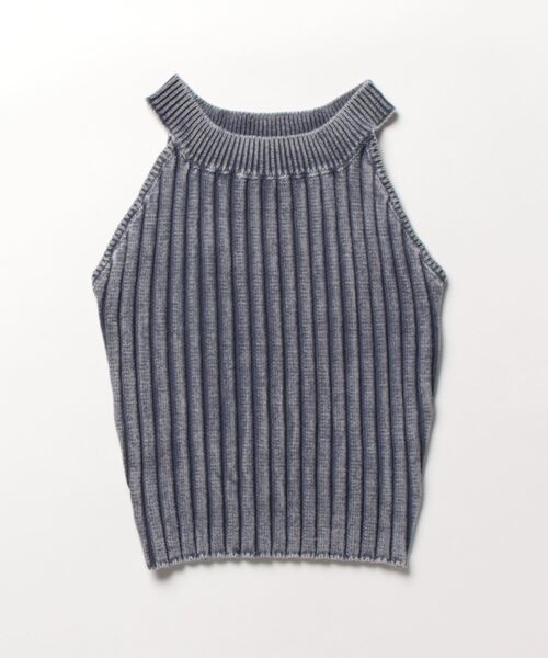 「GYDA」 ノースリーブニット FREE ホワイト レディース_画像2