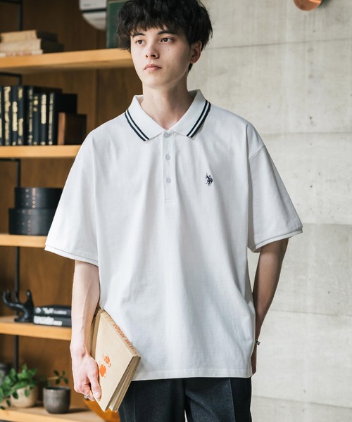 「U.S. POLO ASSN.」 半袖シャツ M ブラック メンズ_画像2