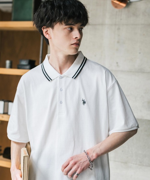 「U.S. POLO ASSN.」 半袖シャツ M ブラック メンズ_画像6