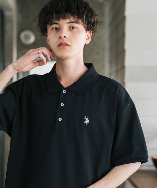 「U.S. POLO ASSN.」 半袖シャツ M ブラック メンズ_画像7