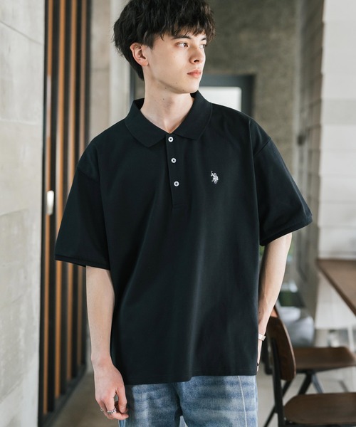 「U.S. POLO ASSN.」 半袖シャツ M ブラック メンズ_画像8