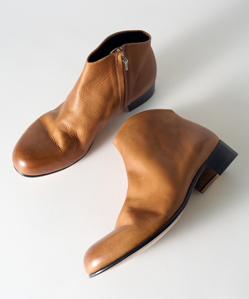 PADRONE（パドローネ） ブーツ 「PADRONE」別注 SIDE ZIP SHORT BOOTS