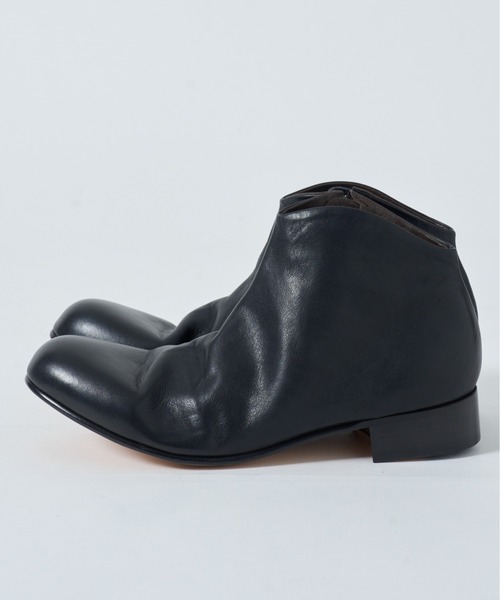 ブーツ 「PADRONE」別注 SIDE ZIP SHORT BOOTS PU7358-1201-11A サイドジップショートブーツ メンズの画像
